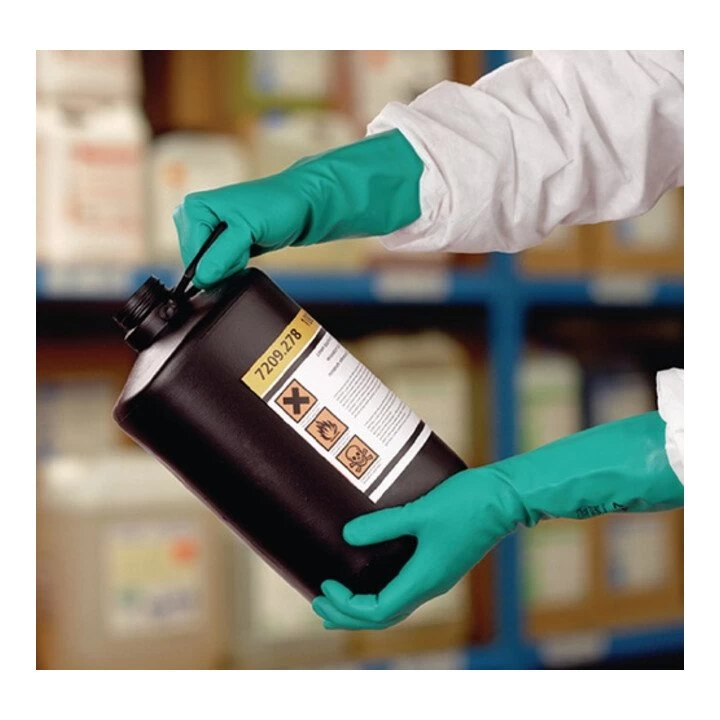 Ansell Handschuhe EN388/374 Kat.III Sol-Vex 37-675 Gr.8 Nitril Velourisiert Grün 2 Ansell Handschuhe EN388/374 Kat.III Sol-Vex 37-675 Gr.8 Nitril Velourisiert Grün – Bild 2