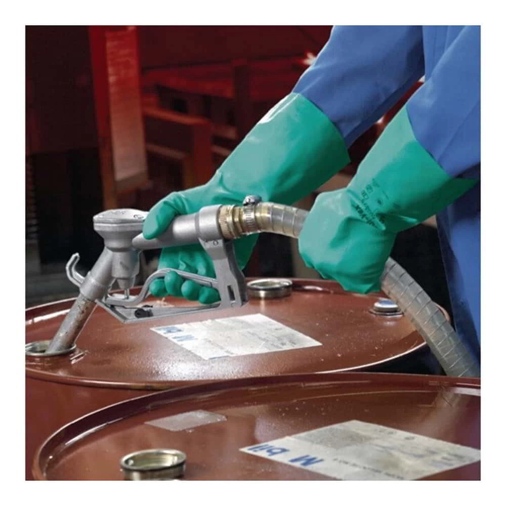 Ansell Handschuhe EN388/374 Kat. III Sol-Vex 37-675 Nitril Velourisiert Grün 1 Ansell Handschuhe EN388/374 Kat. III Sol-Vex 37-675 Nitril Velourisiert Grün