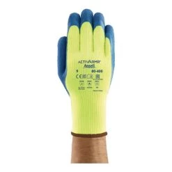 Ansell Kälteschutzhandschuh PowerFlex 80-400 Gr.9 Gelb/blau EN388,EN511,EN407 Kat.III
