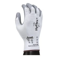 Ansell Handschuhe EN388 Kat.II HyFlex 11-800 Gr.8 Nylon M.Nitrilschaum Weiß/grau