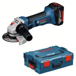 Bosch Akku Winkelschleifer GWS 18-125 V-LI Solo Version L-BOXX 060193A308