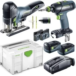 Festool AKKUSCHRAUBER + STICHSÄGE MONTAGESET 201404 18V 5,2 Ah Im Systainer Jetzt 576529