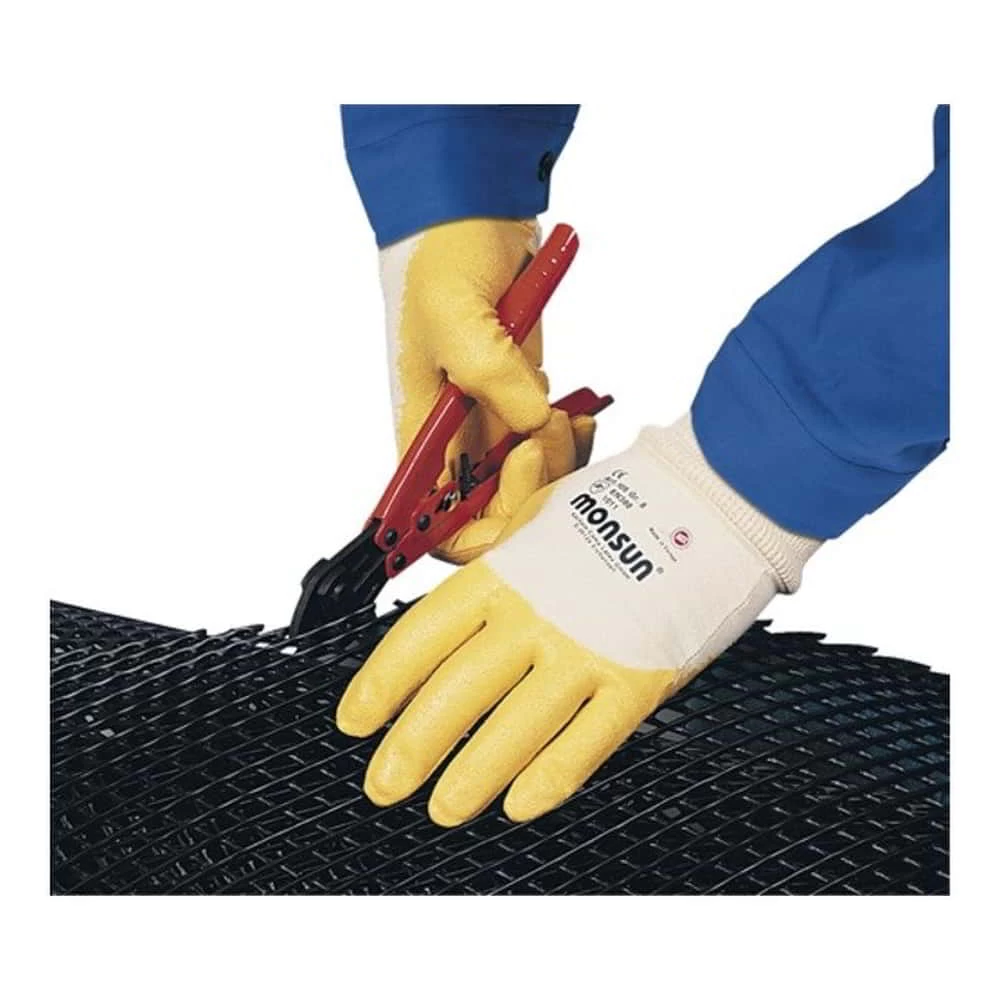 Handschuhe Monsun 105 Gr.8 Curry BW-Trikot M.Nitril EN 388 PSA II HONEYWELL 2 Handschuhe Monsun 105 Gr.8 Curry BW-Trikot M.Nitril EN 388 PSA II HONEYWELL – Bild 2