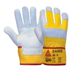 Hase Arbeitshandschuhe Sande Größe 10, Rindnarbenleder