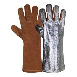 Hase Schweißerhandschuhe Fulda-Alu Größe 10, Rindspaltleder