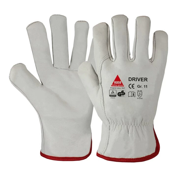 Hase Arbeitshandschuhe Driver Natur Rindnappaleder 1 Hase Arbeitshandschuhe Driver Natur Rindnappaleder