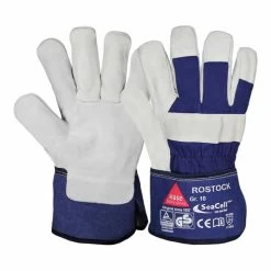 Hase Arbeitshandschuhe Rostock Größe 11, Rindkernspaltleder Gefüttert Mit SeaCell, Allergikergeeignet