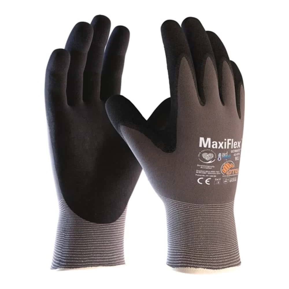 Handschuhe MaxiFlex Ultimate AD-APT 42-874 Gr.10 Grau/schwarz Nyl. EN 388 Kat.II 1 Handschuhe MaxiFlex Ultimate AD-APT 42-874 Gr.10 Grau/schwarz Nyl. EN 388 Kat.II