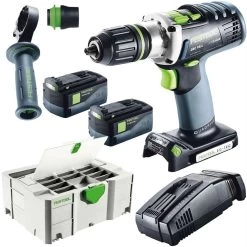 Festool Akkuschrauber DRC18 DRC 18/4 Li 5,2 Plus SCA 574916 Bohrschrauber QUADRIVE