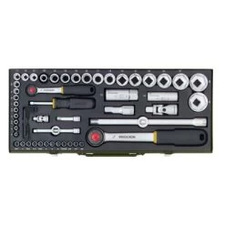 Proxxon Steckschlüsselsatz Komplett-Set 1/4" Und 1/2" 56-teilig