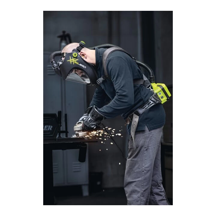 Schleifhelm Clearmaxx U.a.Gebläseatemschutz E3000X Scheibe:PC OPTREL 2 Schleifhelm Clearmaxx U.a.Gebläseatemschutz E3000X Scheibe:PC OPTREL – Bild 2