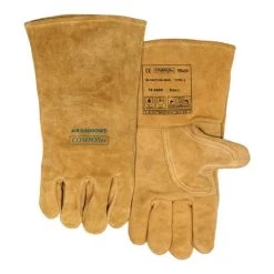 Weldas Schweißerhandschuhe Bucktan Gr.XL (9,5) Gelb Leder EN 388,EN 12477,EN 1149-2 5PA