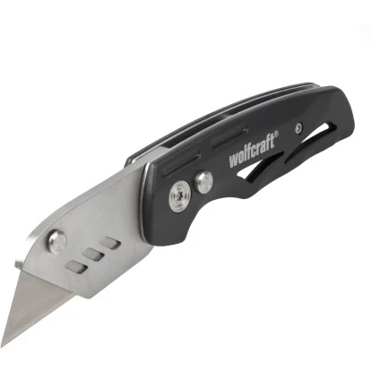 Wolfcraft Freizeitmesser Mit Klappbarer Trapezklinge 1 Wolfcraft Freizeitmesser Mit Klappbarer Trapezklinge
