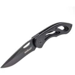 Wolfcraft Freizeitmesser Mit Klappbarer, Glatter Klinge