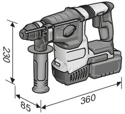 FLEX PACK Akku Bohrhammer Stichsäge Schlagschrauber 3x Akku + LG + Tasche -Es ist das That-Tools-Gefühl. CHE 2 26 18 EC Abmessungen 7b3c57208dIFn9fYwq9aIaj 1