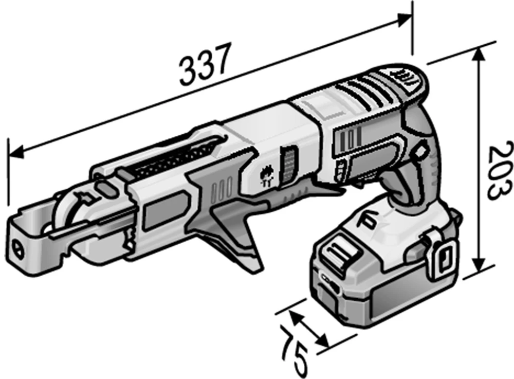 FLEX Akku Trockenbauschrauber DW 45 18 EC M 2.5 Set 466824 466.824 L BOXX Akkus LG 2 FLEX Akku Trockenbauschrauber DW 45 18 EC M 2.5 Set 466824 466.824 L BOXX Akkus LG – Bild 2