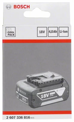 Bosch Einschubakkupack 18 Volt-Heavy Duty (HD) 4,0 Ah Li-Ion GBA M-C 2607336816
