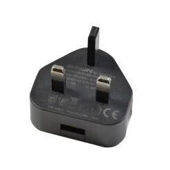 SCANGRIP Ladegerät UK, 5V, 1A, Schwarz, Mit UK Stecker Und Inkl. USB - 03.5352